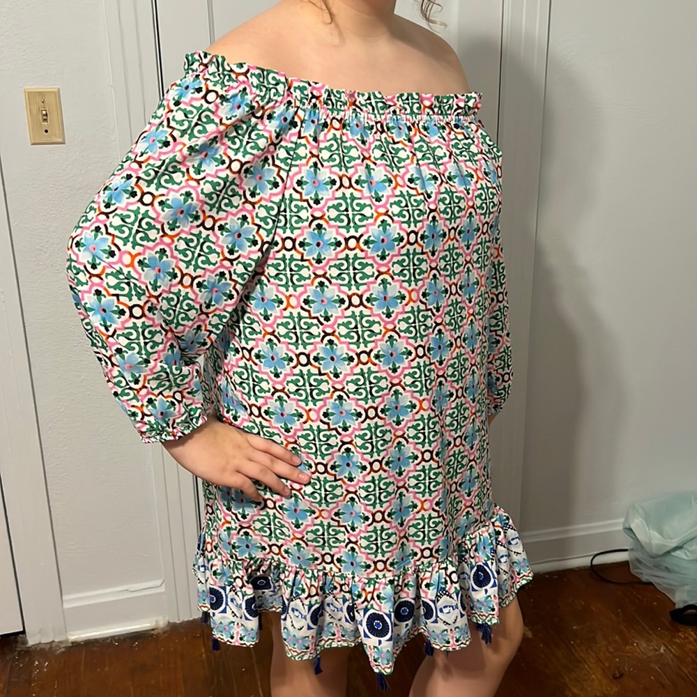 Strapless Multicolor Dress